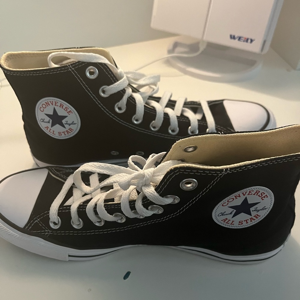 Black hightop Converse